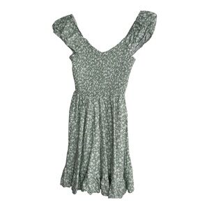 Passport Green Floral Mini Dress